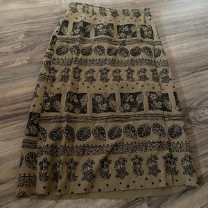 Brown wrap skirt